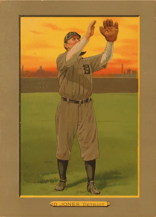 Framed Print : Baseball Card Titled D. Jones - Detroit Framed Print : Baseball Card Titled D. Jones - Detroit