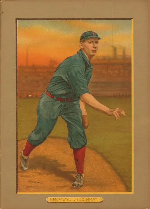 Framed Print : Baseball Card Titled Fromme - Cincinnati Framed Print : Baseball Card Titled Fromme - Cincinnati