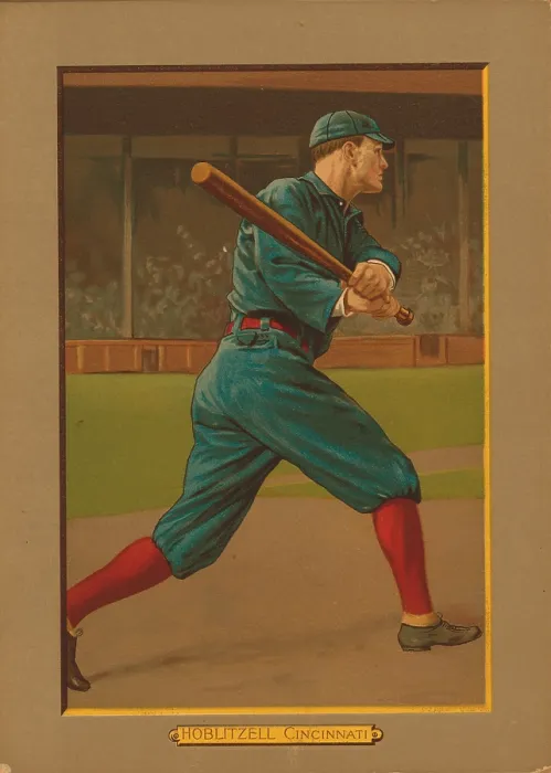 Framed Print : Baseball Card Titled Hoblitzel - Cincinnati Framed Print : Baseball Card Titled Hoblitzel - Cincinnati
