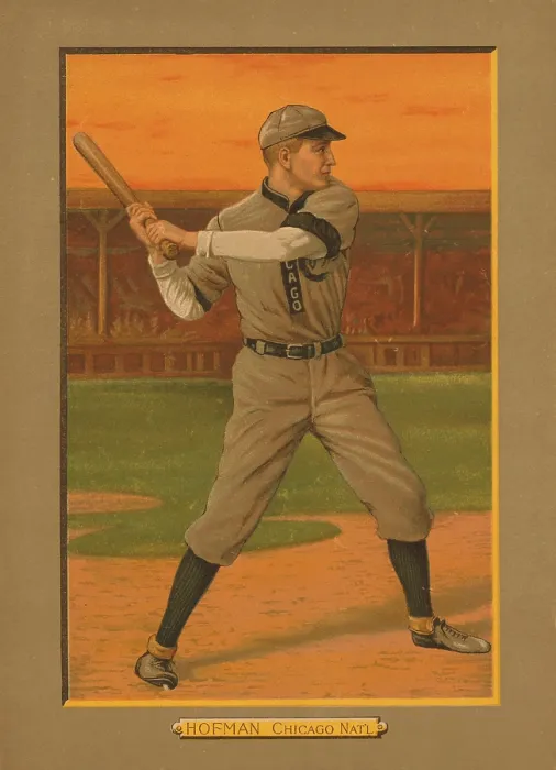 Framed Print : Baseball Card Titled Hofman - Chicago Nat'l Framed Print : Baseball Card Titled Hofman - Chicago Nat'l