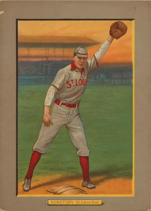 Framed Print : Baseball Card Titled Konetchy - St. Louis Nat'l Framed Print : Baseball Card Titled Konetchy - St. Louis Nat'l