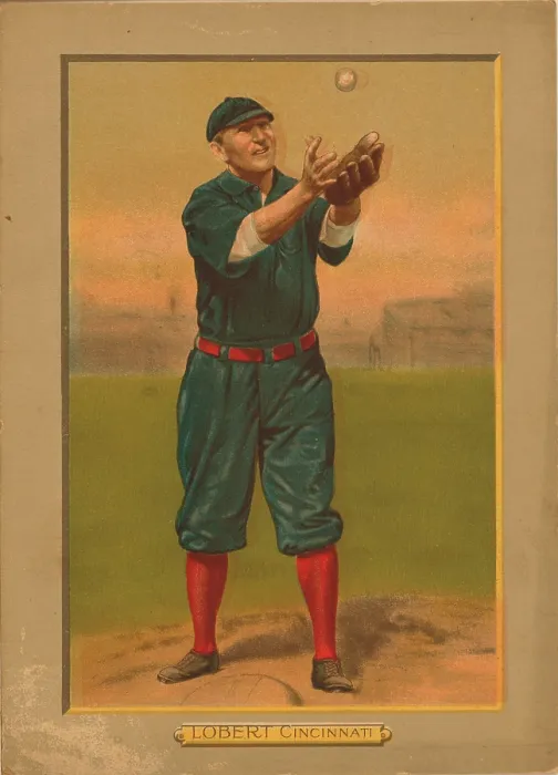 Framed Print : Baseball Card Titled Lobert - Cincinnati Framed Print : Baseball Card Titled Lobert - Cincinnati