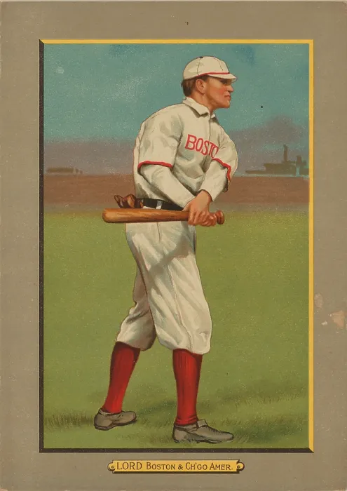 Framed Print : Baseball Card Titled Lord - Boston & Ch'go Amer Framed Print : Baseball Card Titled Lord - Boston & Ch'go Amer