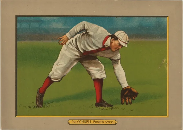 Framed Print : Baseball Card Titled McConnell - Boston Amer