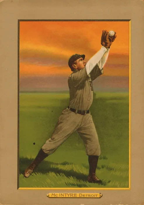 Framed Print : Baseball Card Titled McIntyre - Detroit