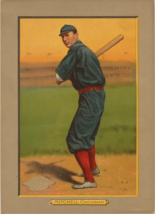 Framed Print : Baseball Card Titled Mitchell - Cincinnati Framed Print : Baseball Card Titled Mitchell - Cincinnati