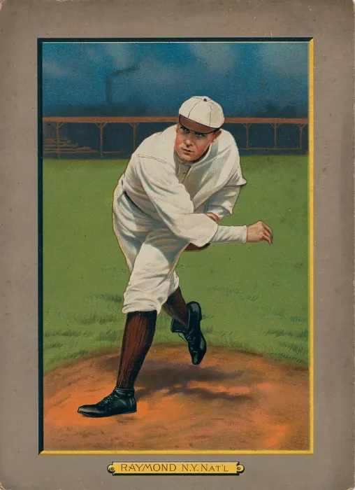 Framed Print : Baseball Card Titled Raymond - N.Y. Nat'l Framed Print : Baseball Card Titled Raymond - N.Y. Nat'l