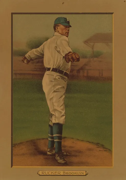 Framed Print : Baseball Card Titled Rucker - Brooklyn Framed Print : Baseball Card Titled Rucker - Brooklyn