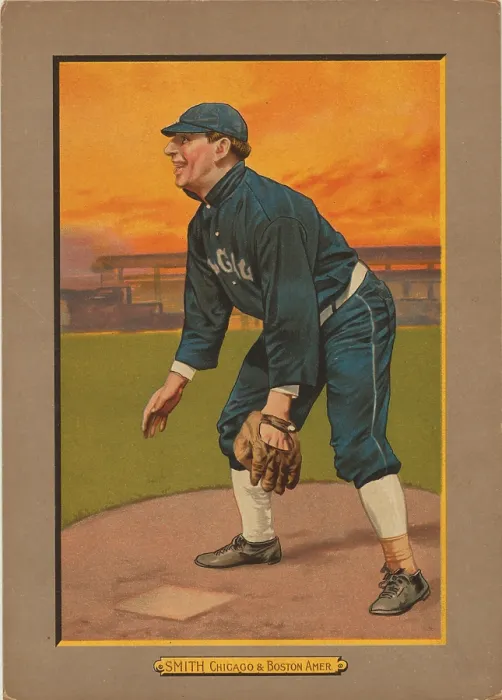 Framed Print : Baseball Card Titled Smith - Chicago & Boston Amer Framed Print : Baseball Card Titled Smith - Chicago & Boston Amer