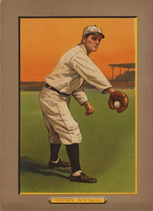 Framed Print : Baseball Card Titled Tenney - N.Y. Nat'l Framed Print : Baseball Card Titled Tenney - N.Y. Nat'l