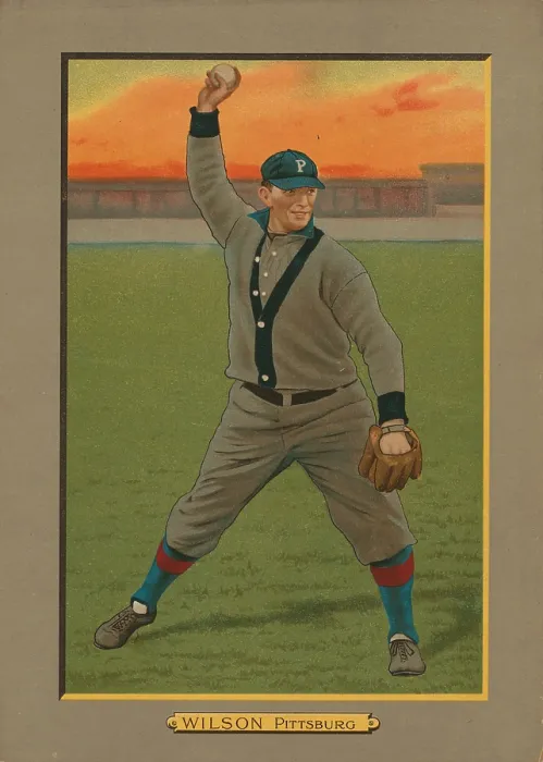 Framed Print : Baseball Card Titled Wilson - Pittsburg Framed Print : Baseball Card Titled Wilson - Pittsburg