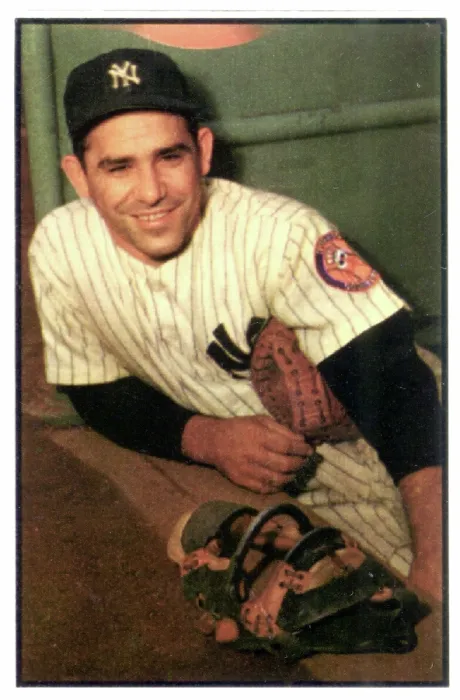 Framed Print : Baseball Card Of Yogi Berra Framed Print : Baseball Card Of Yogi Berra