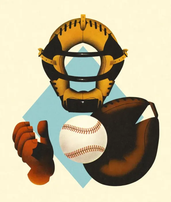 Framed Print : Baseball Catcher Equipment Framed Print : Baseball Catcher Equipment