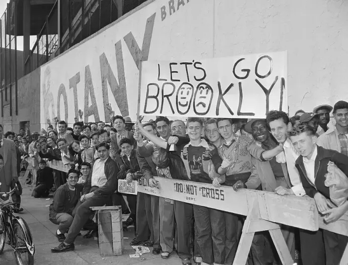 Framed Print : Baseball Crowds at Ebbets Field Framed Print : Baseball Crowds at Ebbets Field