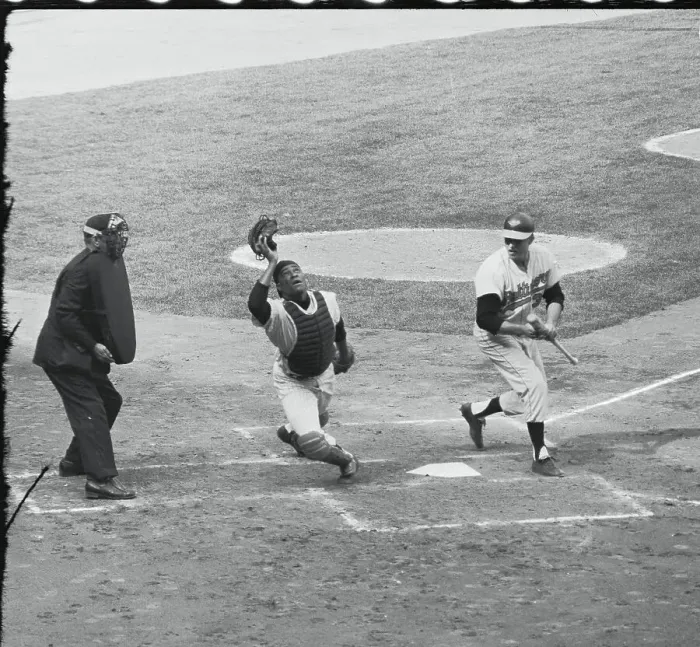 Framed Print : Baseball Game in Yankee Stadium