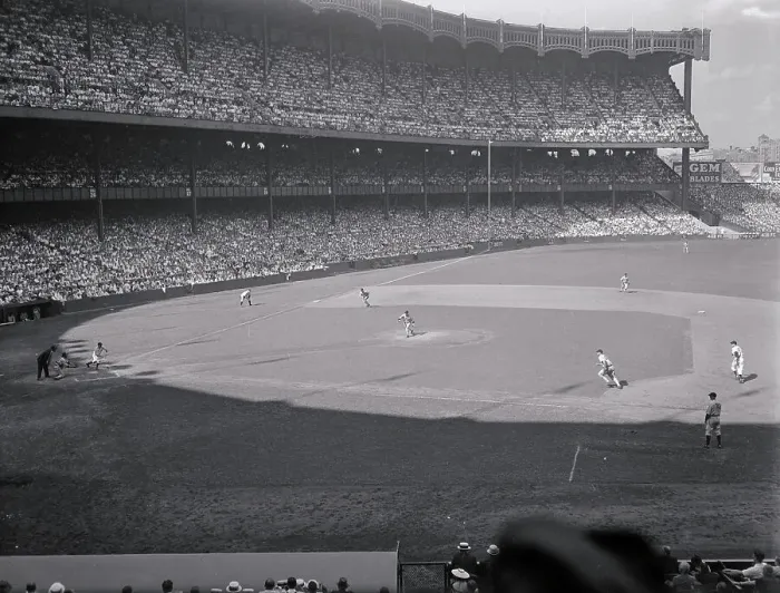Framed Print : Baseball Game at Yankee Stadium Framed Print : Baseball Game at Yankee Stadium