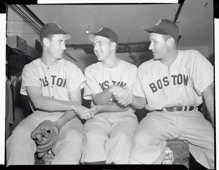 Framed Print : Baseball Greats Being Congenial Before The Game Framed Print : Baseball Greats Being Congenial Before The Game