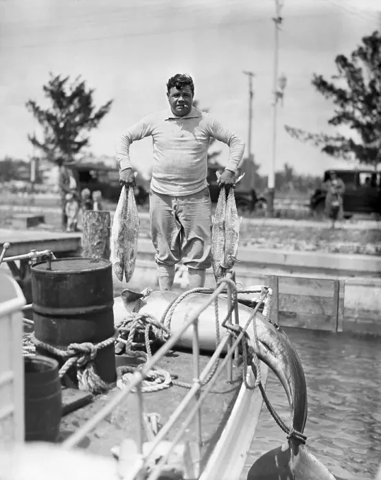 Framed Print : Baseball Legend Babe Ruth Pausing on His Vessel Framed Print : Baseball Legend Babe Ruth Pausing on His Vessel