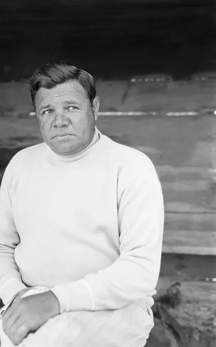 Framed Print : Baseball Legend Babe Ruth in Pensive Pose Framed Print : Baseball Legend Babe Ruth in Pensive Pose