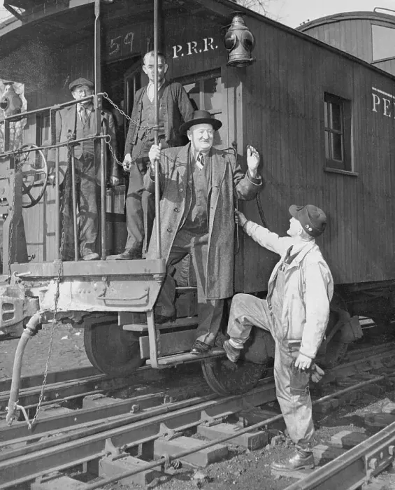 Framed Print : Baseball Legend Honus Wagner Getting off Train Caboose Framed Print : Baseball Legend Honus Wagner Getting off Train Caboose