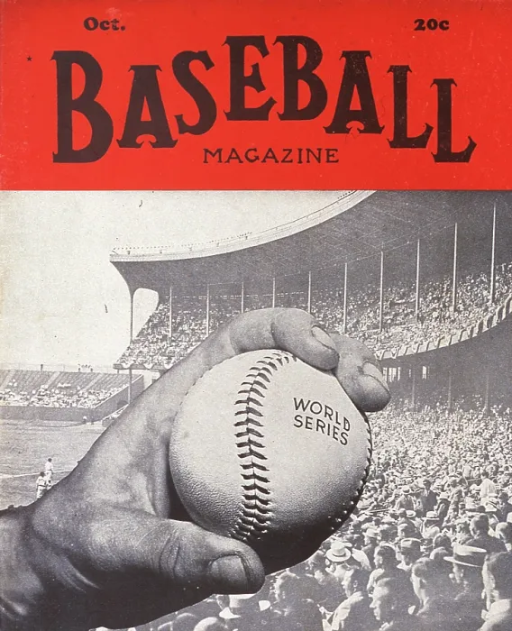 Framed Print : Baseball Magazine Cover With A Baseball In A Pitcher's Hand Framed Print : Baseball Magazine Cover With A Baseball In A Pitcher's Hand
