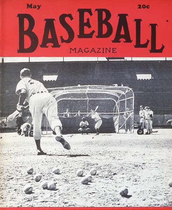 Framed Print : Baseball Magazine Cover With Batting Practice Framed Print : Baseball Magazine Cover With Batting Practice
