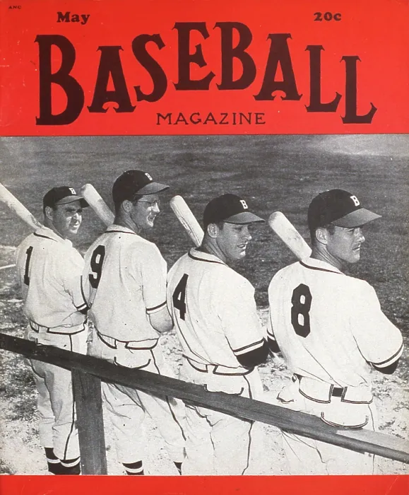 Framed Print : Baseball Magazine Cover With Boston Braves Framed Print : Baseball Magazine Cover With Boston Braves