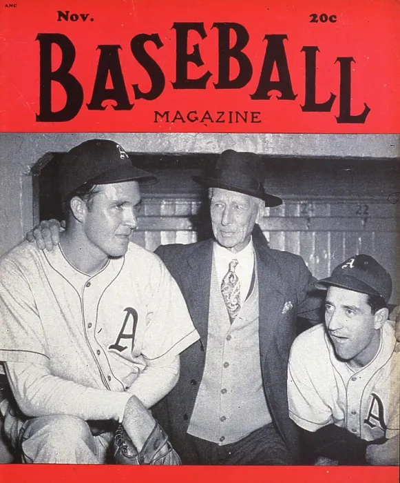 Framed Print : Baseball Magazine Cover With Connie Mack & Players