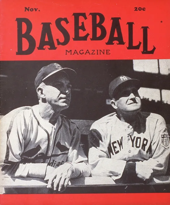 Framed Print : Baseball Magazine Cover With Johnny Keane & Joe Mccarthy