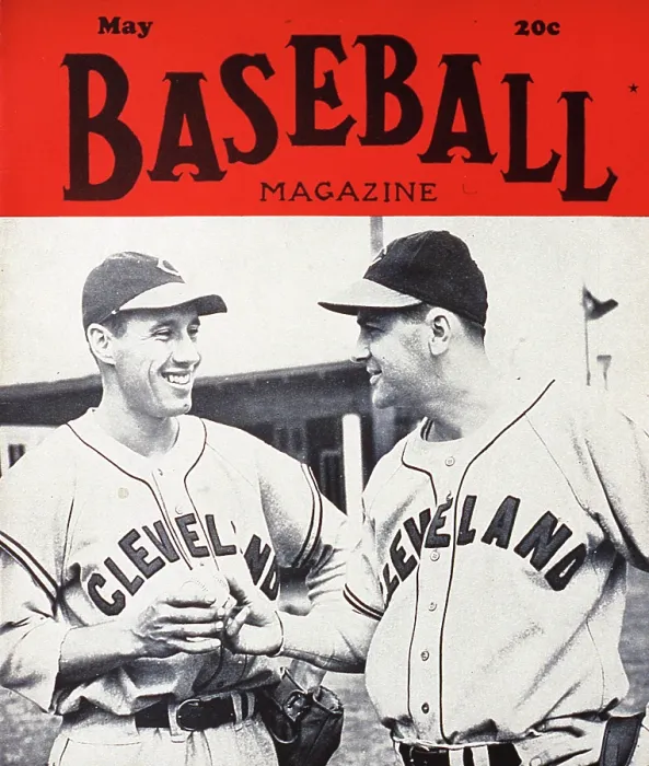 Framed Print : Baseball Magazine Cover With Lou Boudreau And Bob Feller Framed Print : Baseball Magazine Cover With Lou Boudreau And Bob Feller