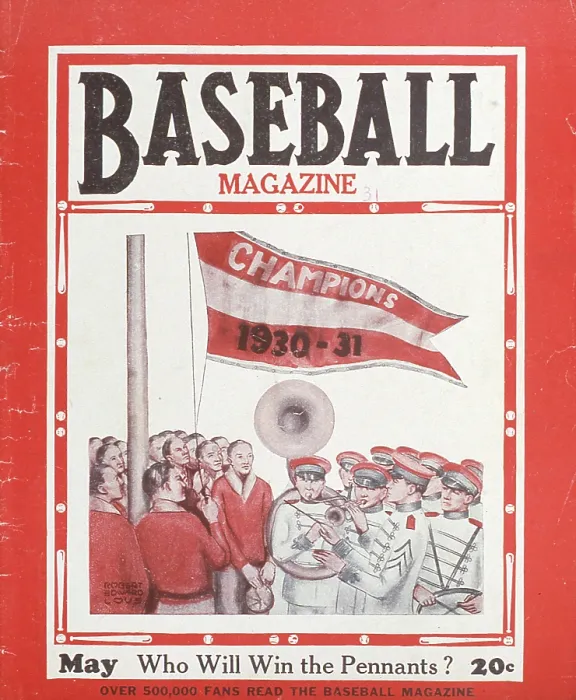 Framed Print : Baseball Magazine Cover With A Marching Band Framed Print : Baseball Magazine Cover With A Marching Band