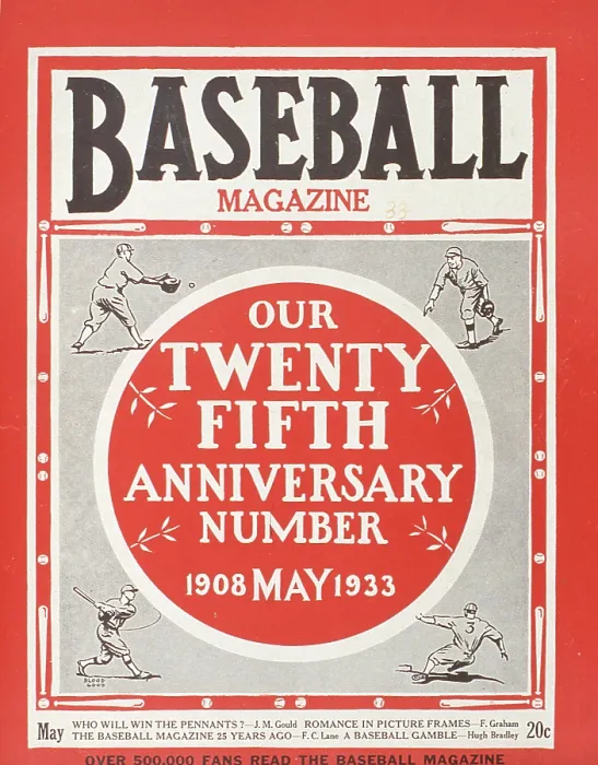 Framed Print : Baseball Magazine Cover With On-Field Action Framed Print : Baseball Magazine Cover With On-Field Action