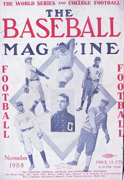 Framed Print : Baseball Magazine Cover With A Photo Collage Of Players Framed Print : Baseball Magazine Cover With A Photo Collage Of Players