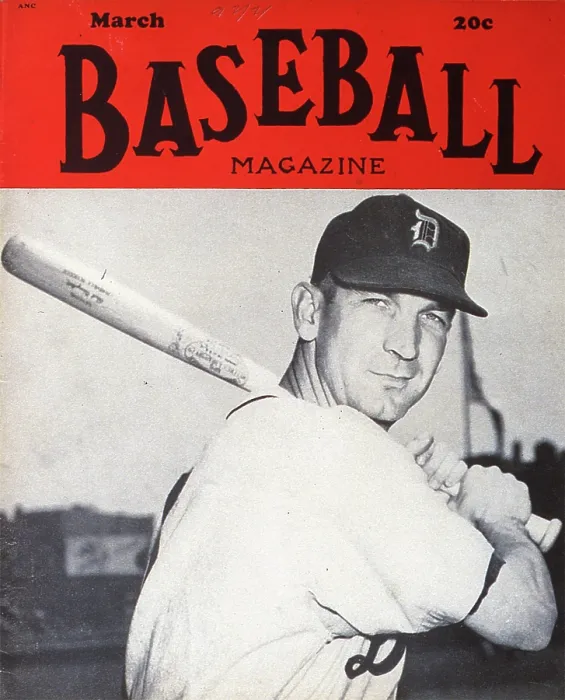 Framed Print : Baseball Magazine Cover With Red Rolfe
