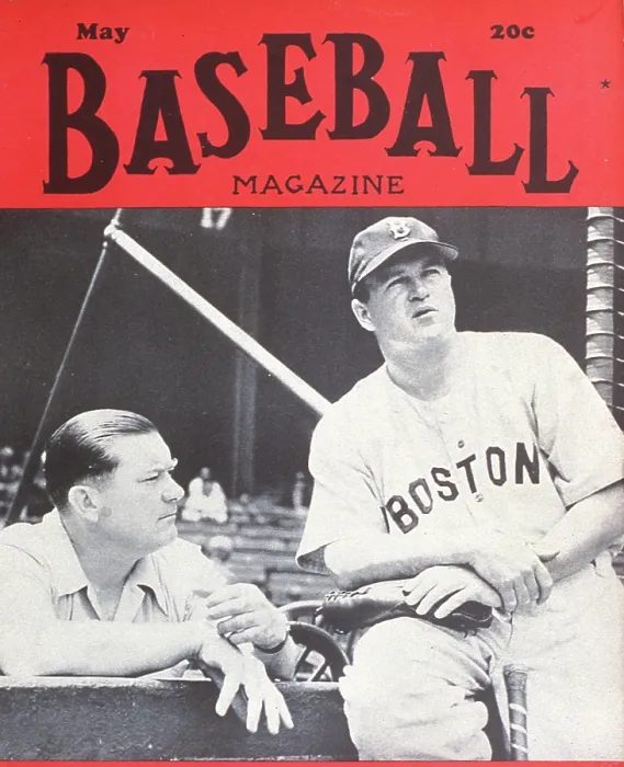Framed Print : Baseball Magazine Cover With Tom Yawkey & Joe Cronin Framed Print : Baseball Magazine Cover With Tom Yawkey & Joe Cronin