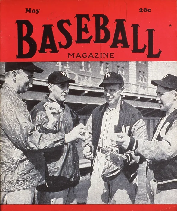 Framed Print : Baseball Magazine Cover With Washington Senators Framed Print : Baseball Magazine Cover With Washington Senators