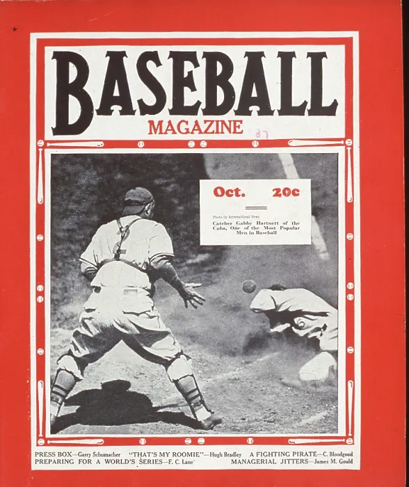Framed Print : Baseball Magazine Cover With World Series At Home Plate
