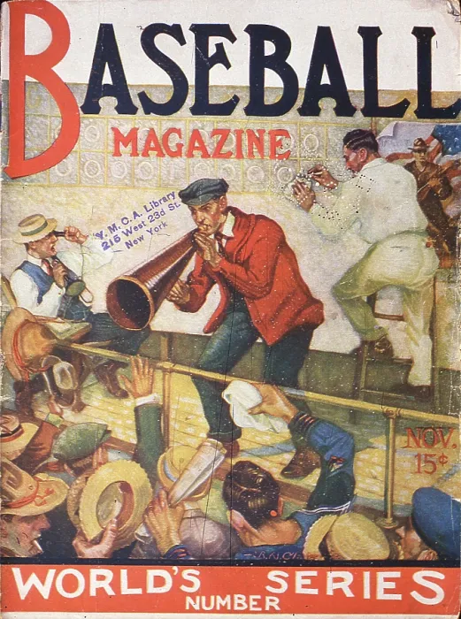 Framed Print : Baseball Magazine Cover With World Series Scoreboard Framed Print : Baseball Magazine Cover With World Series Scoreboard