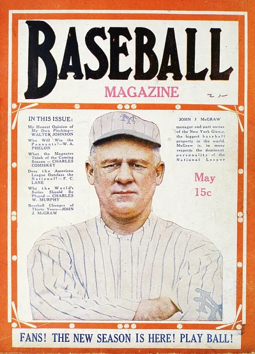 Framed Print : Baseball Magazine Cover With Yankees Manager John Mcgraw Framed Print : Baseball Magazine Cover With Yankees Manager John Mcgraw