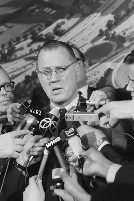 Framed Print : Baseball Official Bowie Kuhn Speaking to the Press Framed Print : Baseball Official Bowie Kuhn Speaking to the Press