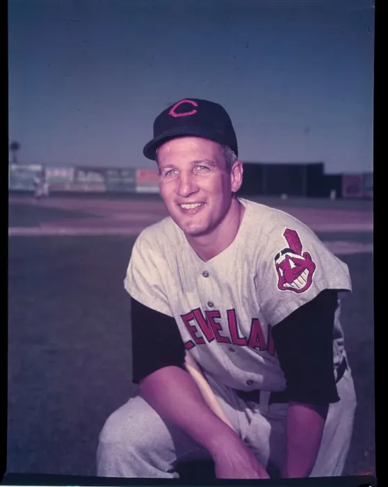 Framed Print : Baseball Player Al Rosen Kneeling on Field Framed Print : Baseball Player Al Rosen Kneeling on Field