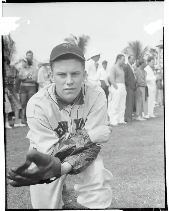 Framed Print : Baseball Player Clydell Castleman Posing in Uniform Framed Print : Baseball Player Clydell Castleman Posing in Uniform