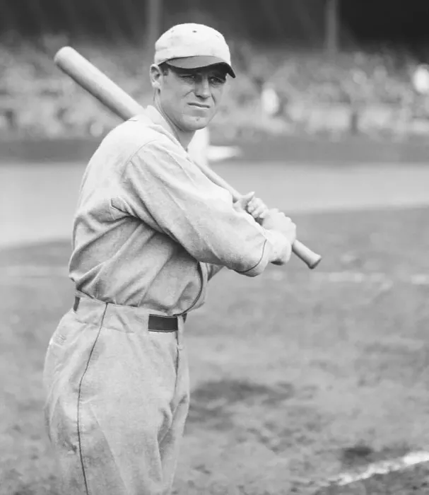 Framed Print : Baseball Player George Sisler Holding Bat Framed Print : Baseball Player George Sisler Holding Bat