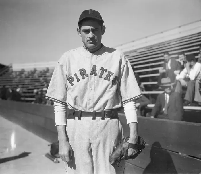 Framed Print : Baseball Player Guy Bush Posing Near Stands
