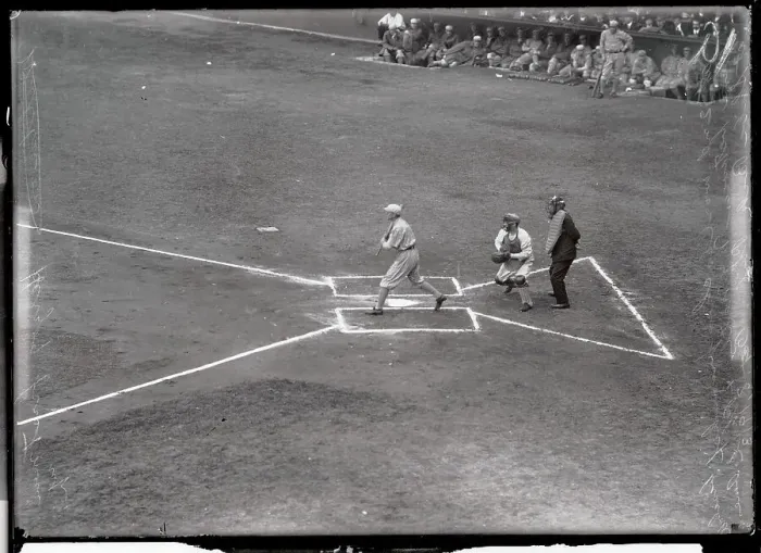 Framed Print : Baseball Player Herzog as First Man Up in Second World Series Game Framed Print : Baseball Player Herzog as First Man Up in Second World Series Game