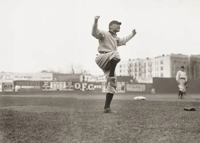 Framed Print : Baseball Player Hugh Jennings Anxiously Gesturing Framed Print : Baseball Player Hugh Jennings Anxiously Gesturing
