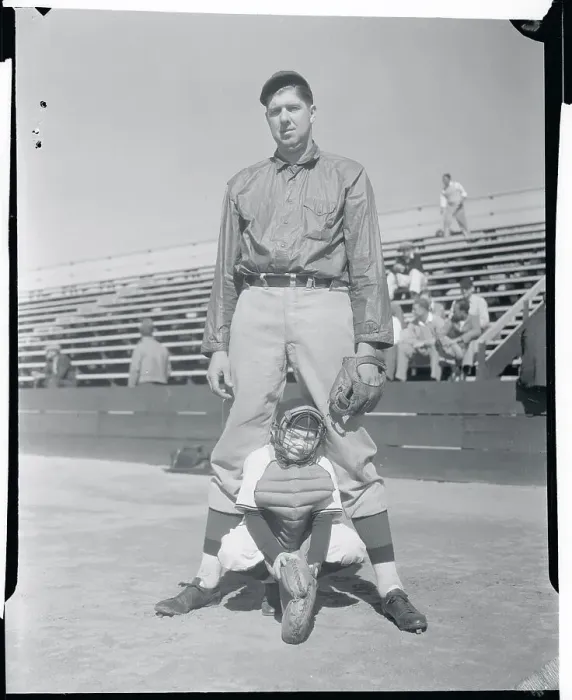 Framed Print : Baseball Player Jim Weaver Posing With Young Boy Framed Print : Baseball Player Jim Weaver Posing With Young Boy