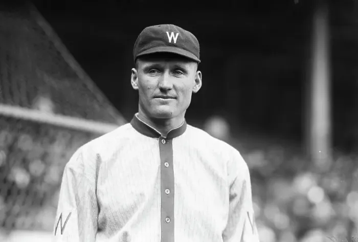 Framed Print : Baseball Player Walter Johnson of Washington Senators Framed Print : Baseball Player Walter Johnson of Washington Senators