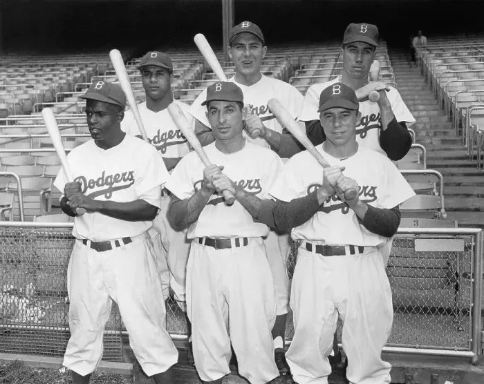 Framed Print : Baseball Players with Bats in Stand Framed Print : Baseball Players with Bats in Stand