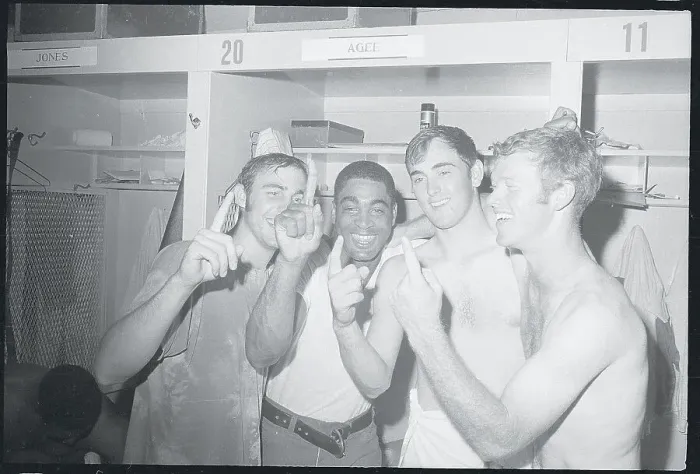 Framed Print : Baseball Players Celebrating Win Framed Print : Baseball Players Celebrating Win